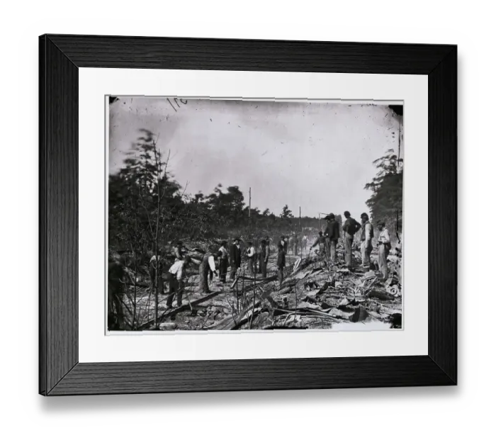 Framed Print : People Repairing Railroad Framed Print : People Repairing Railroad