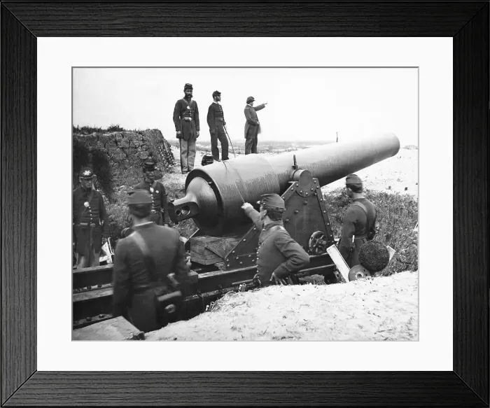 Framed Print : Confederate Army with Cannon Framed Print : Confederate Army with Cannon