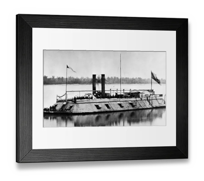 Framed Print : USS Baron de Kalb Ironclad Gunboat Framed Print : USS Baron de Kalb Ironclad Gunboat