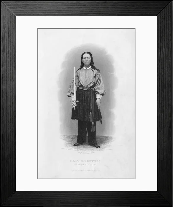 Framed Print : Portrait of Civil War Soldier Kady Brownell Framed Print : Portrait of Civil War Soldier Kady Brownell
