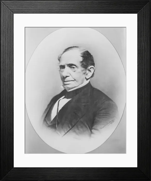 Framed Print : Portrait of Johns Hopkins