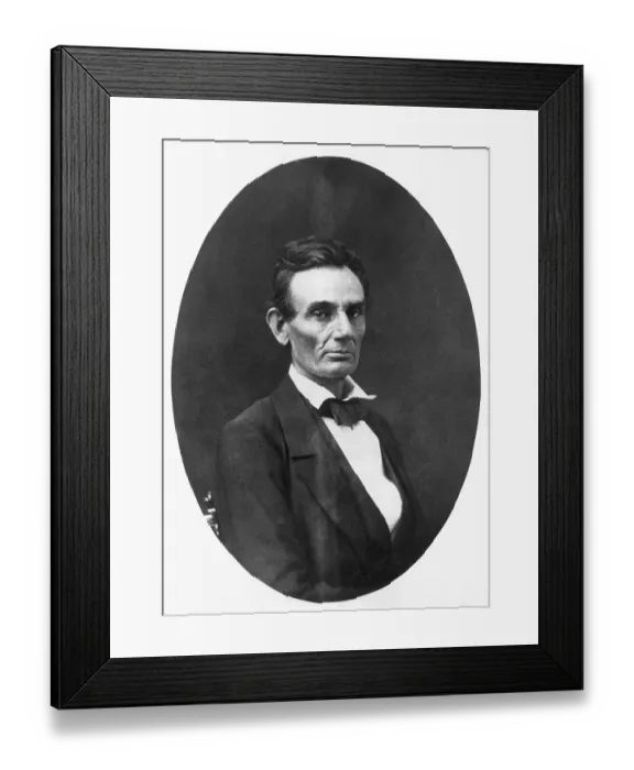 Framed Print : Abraham Lincoln Without Beard Framed Print : Abraham Lincoln Without Beard