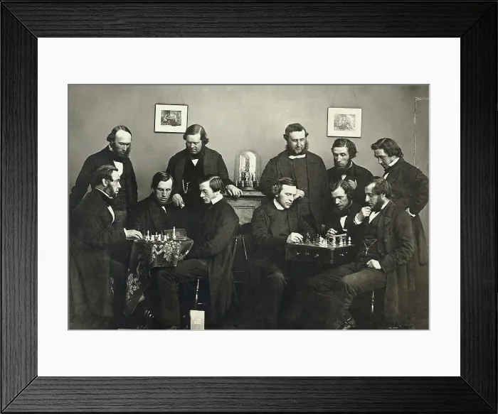 Framed Print : Group Portrait of Chess Club Framed Print : Group Portrait of Chess Club
