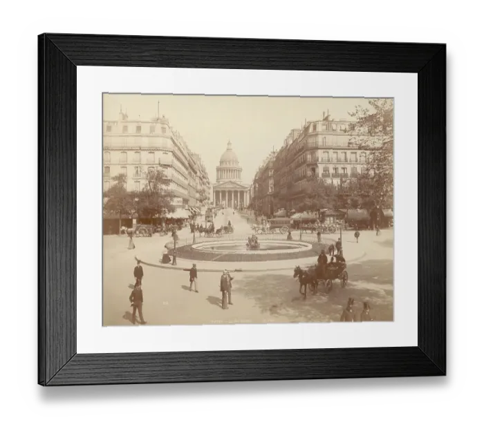 Framed Print : 19th Century Paris Street Scene Framed Print : 19th Century Paris Street Scene