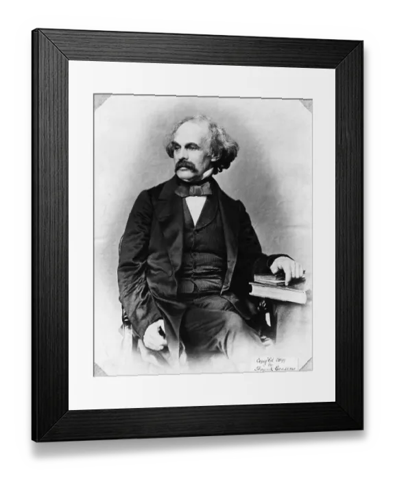 Framed Print : Seated Portrait of Nathaniel Hawthorne Framed Print : Seated Portrait of Nathaniel Hawthorne