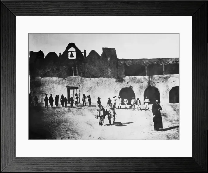 Framed Print : Ysleta Tiguas Outside Church of San Antonio De Padua Framed Print : Ysleta Tiguas Outside Church of San Antonio De Padua