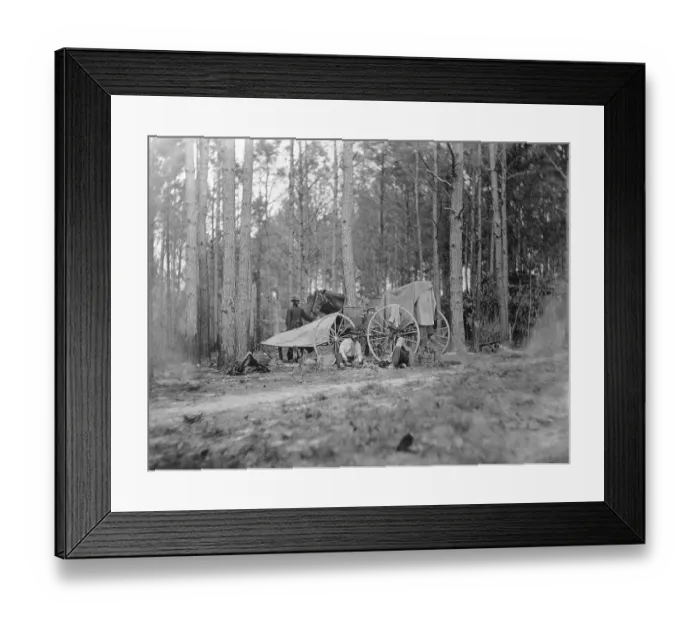 Framed Print : Matthew Brady's Traveling Photo Set-up Framed Print : Matthew Brady's Traveling Photo Set-up
