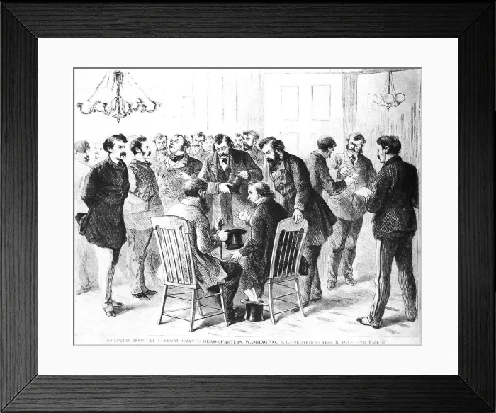 Framed Print : Lobbyists During Grant Administration Framed Print : Lobbyists During Grant Administration