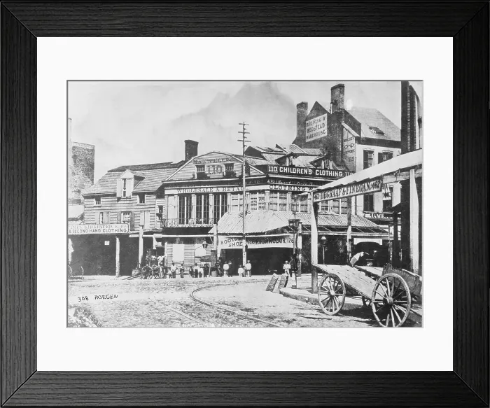 Framed Print : Early Chatham Square Site Framed Print : Early Chatham Square Site