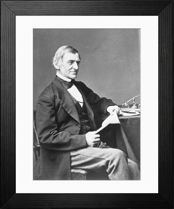 Framed Print : Portrait of Ralph Waldo Emerson Framed Print : Portrait of Ralph Waldo Emerson