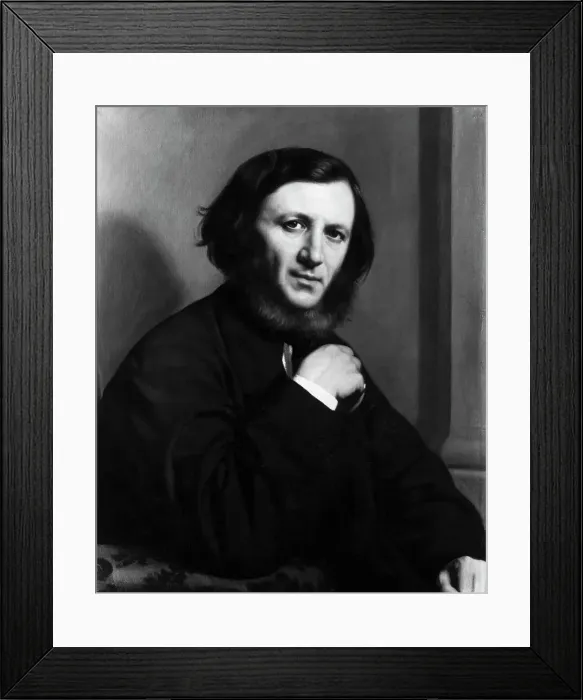 Framed Print : Portrait of Robert Browning by M. Guardigliani Framed Print : Portrait of Robert Browning by M. Guardigliani