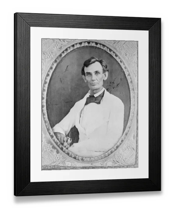 Framed Print : Abraham Lincoln in 1858 Framed Print : Abraham Lincoln in 1858