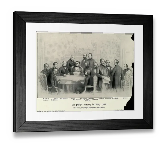 Framed Print : Delegates at the Congress of Paris Framed Print : Delegates at the Congress of Paris