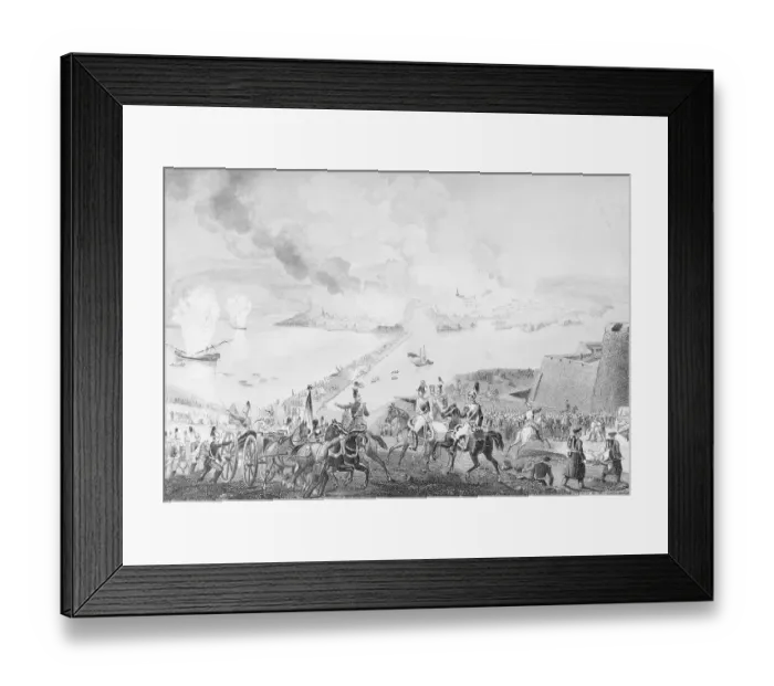 Framed Print : Russians Pulling Back in Battle