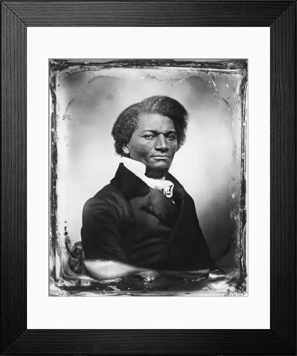 Framed Print : A Daguerreotype Of American Abolitionist Frederick Douglass