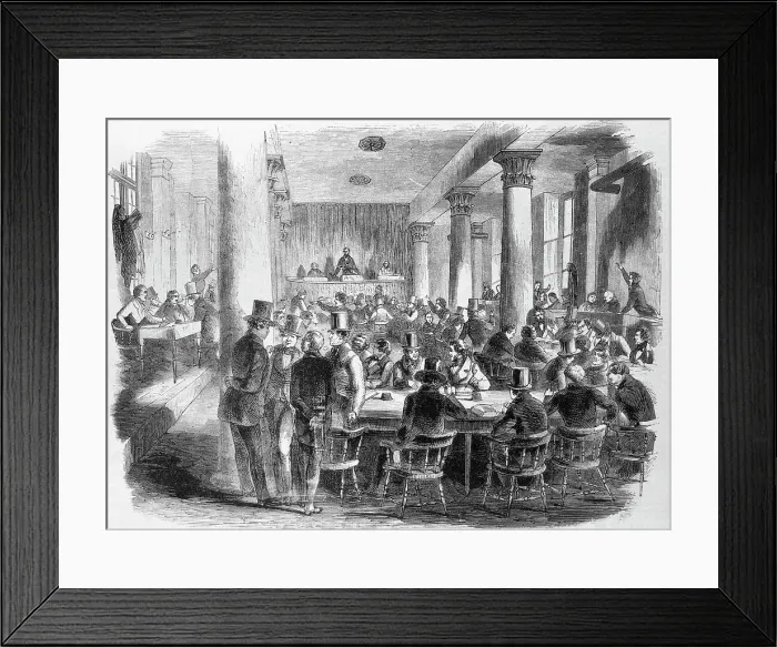 Framed Print : People Working at New York Stock Exchange Framed Print : People Working at New York Stock Exchange