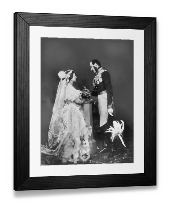 Framed Print : Queen Victoria And Husband Prince Albert Framed Print : Queen Victoria And Husband Prince Albert