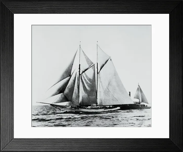 Framed Print : America Racing Yacht on the Sea Framed Print : America Racing Yacht on the Sea