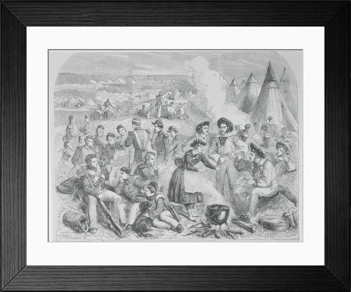 Framed Print : English Military Receiving News Framed Print : English Military Receiving News