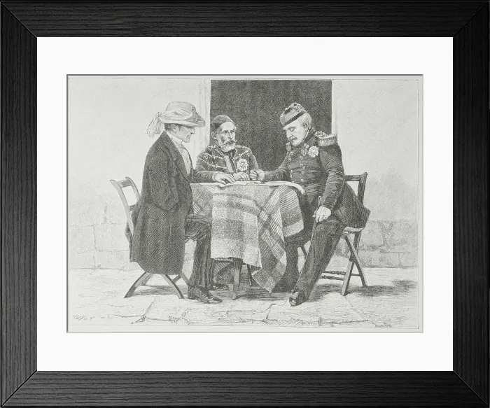 Framed Print : Crimean War Generals Meeting Framed Print : Crimean War Generals Meeting