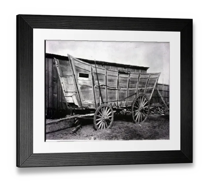 Framed Print : Closeup Showing Detail Of Wagon Framed Print : Closeup Showing Detail Of Wagon