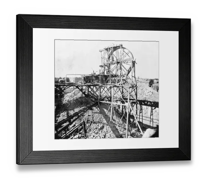 Framed Print : Hoisting Wheel: Goldmining In California Framed Print : Hoisting Wheel: Goldmining In California
