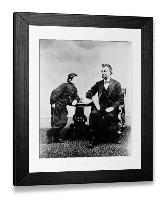 Framed Print : Thomas Lincoln and Abraham Lincoln Framed Print : Thomas Lincoln and Abraham Lincoln