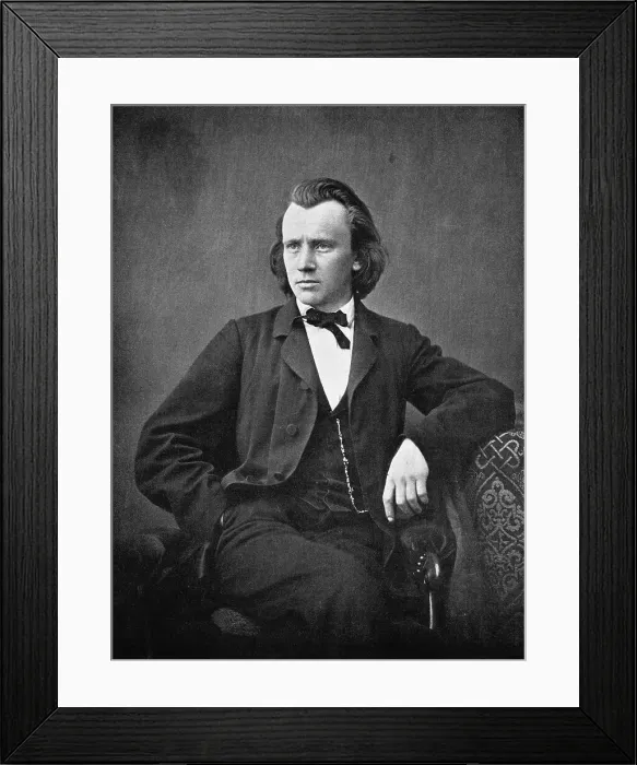 Framed Print : Johannes Brahms