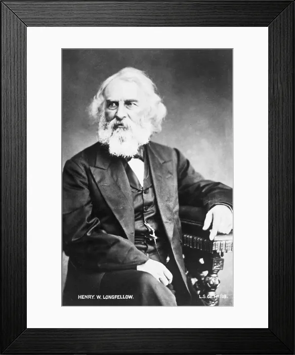 Framed Print : Henry Wadsworth Longfellow Framed Print : Henry Wadsworth Longfellow