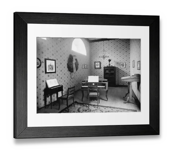 Framed Print : Interior of Robert Schumann Apartment Framed Print : Interior of Robert Schumann Apartment