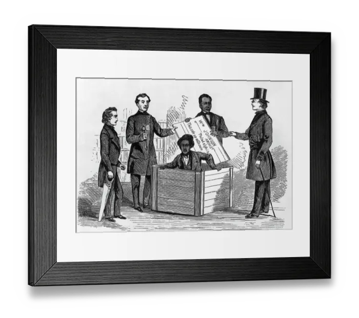Framed Print : The Resurrection Of Henry Box Brown Framed Print : The Resurrection Of Henry Box Brown