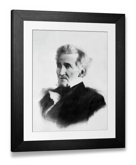 Framed Print : Portrait of Andrew Jackson Framed Print : Portrait of Andrew Jackson