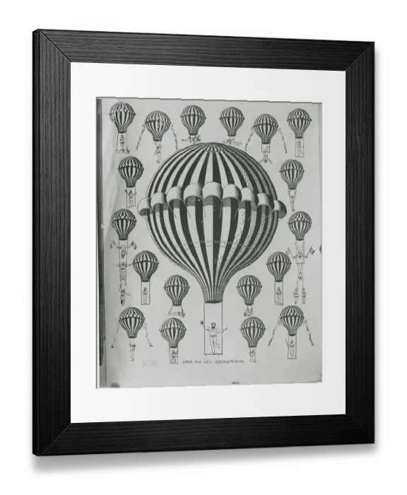 Framed Print : Acrobats Performing Tricks with Balloon Framed Print : Acrobats Performing Tricks with Balloon