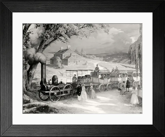 Framed Print : Early American Railway Framed Print : Early American Railway
