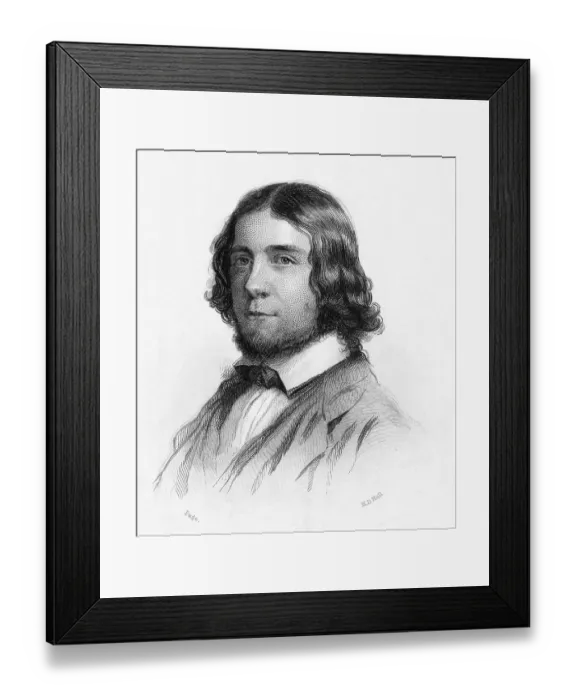 Framed Print : Portrait of James Russell Lowell Framed Print : Portrait of James Russell Lowell