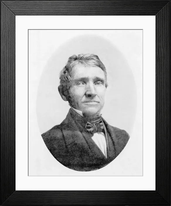 Framed Print : Inventor and Manufacturer Charles Goodyear