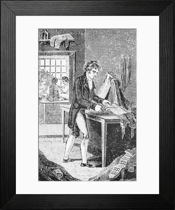 Framed Print : Portrait of Tailor Framed Print : Portrait of Tailor