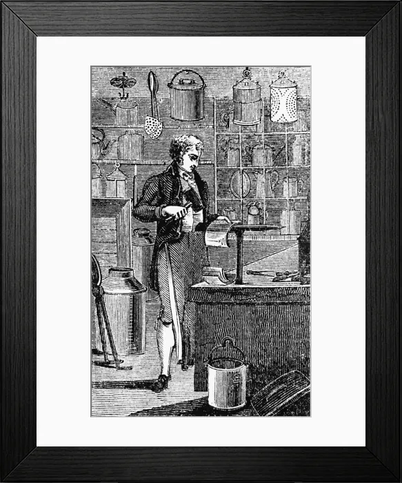 Framed Print : Man Making Tin Plates Framed Print : Man Making Tin Plates