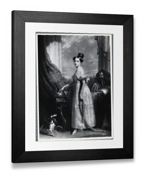 Framed Print : Princess Victoria, Painted Portrait Framed Print : Princess Victoria, Painted Portrait