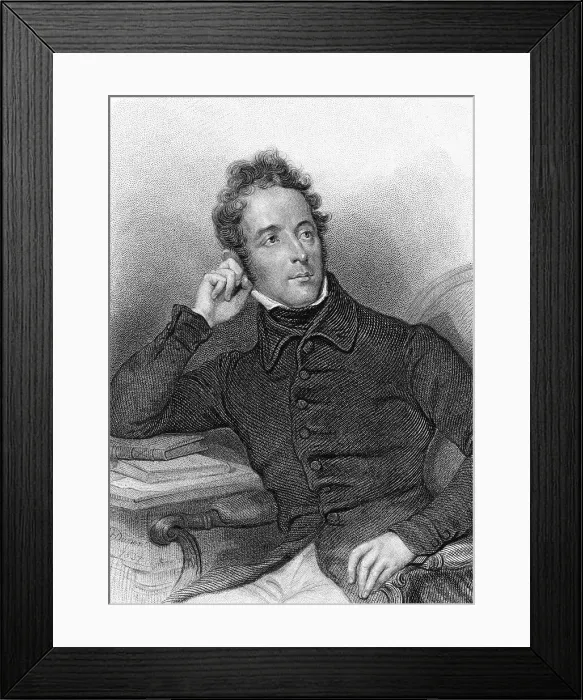 Framed Print : Portrait of Alphonse de Lamartine Framed Print : Portrait of Alphonse de Lamartine