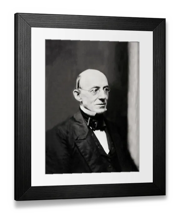 Framed Print : American Abolitionist William Lloyd Garrison Framed Print : American Abolitionist William Lloyd Garrison