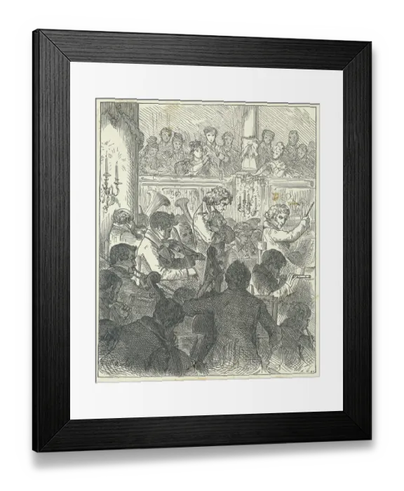 Framed Print : Beethoven Standing Behind the Conductor Framed Print : Beethoven Standing Behind the Conductor