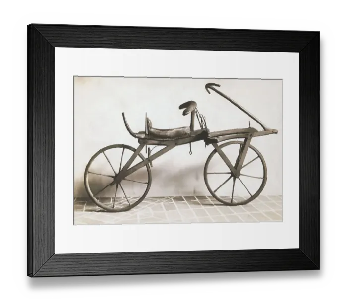 Framed Print : Pedicycle. (Original Caption). One of the few pedicycles actually constructed Framed Print : Pedicycle. (Original Caption). One of the few pedicycles actually constructed