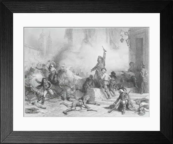 Framed Print : Engraving Entitled Insurrection Framed Print : Engraving Entitled Insurrection