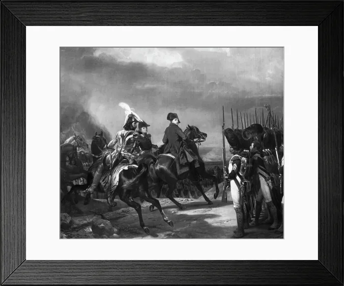 Framed Print : Napoleon Bonaparte at the Battle of Jena by Horace Vernet Framed Print : Napoleon Bonaparte at the Battle of Jena by Horace Vernet