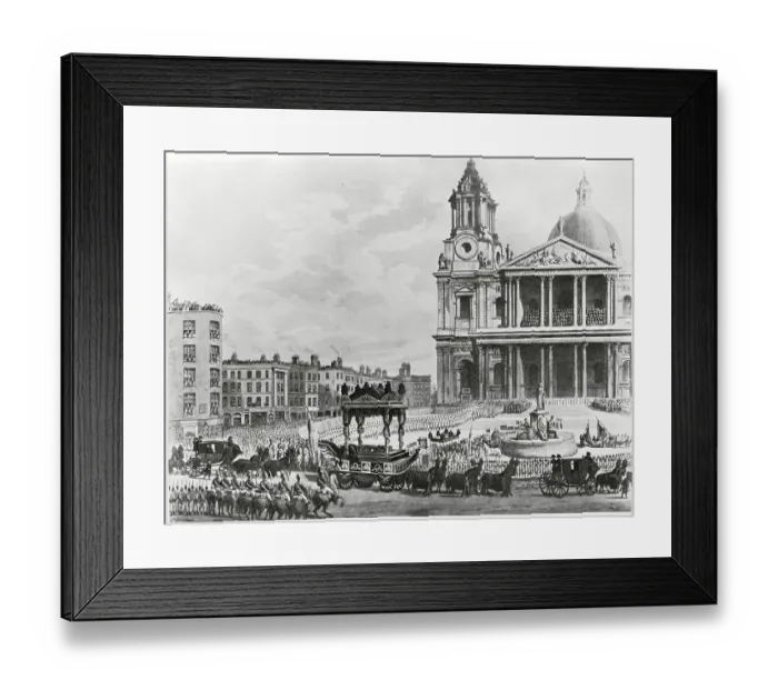 Framed Print : Funeral Procession of Lord Nelson Framed Print : Funeral Procession of Lord Nelson