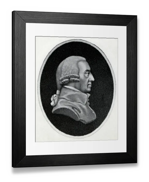 Framed Print : Engraving of Economist Adam Smith Framed Print : Engraving of Economist Adam Smith