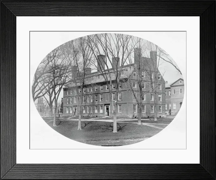 Framed Print : Exterior of Early Massachusetts Hall at Harvard University Framed Print : Exterior of Early Massachusetts Hall at Harvard University