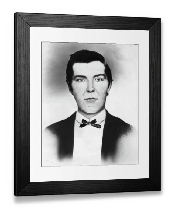 Framed Print : Head Shot of John Wesley Hardin Framed Print : Head Shot of John Wesley Hardin