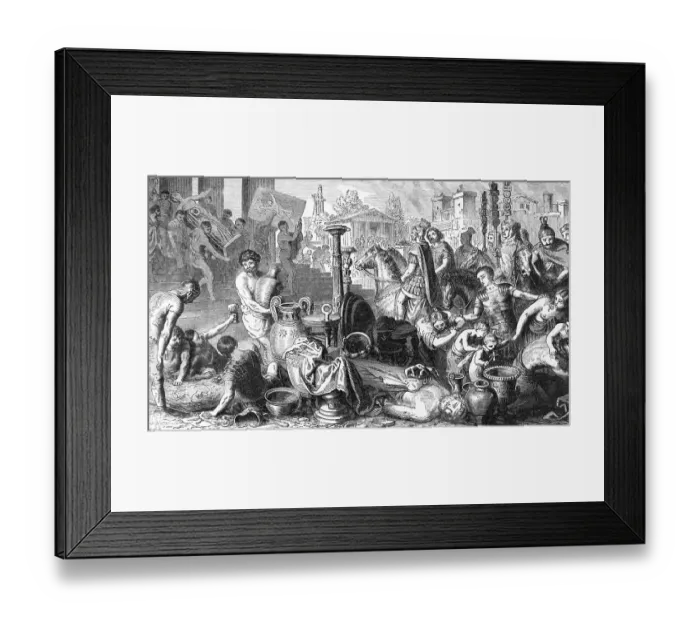 Framed Print : Romans Overtaking Corinth Framed Print : Romans Overtaking Corinth